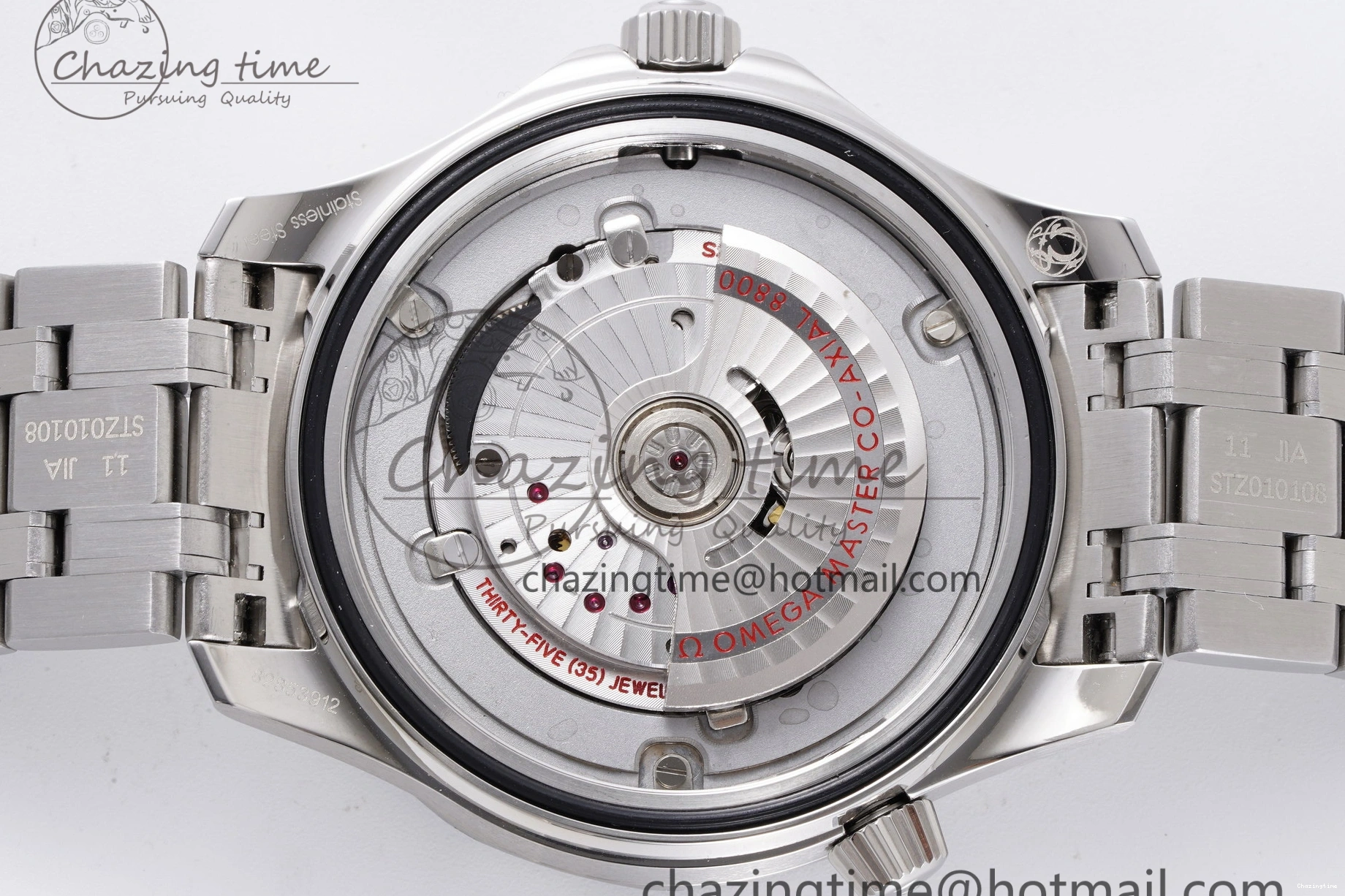 0310 Affordable Seamaster Diver 300M ZF 1:1 Best Edition Blue Ceramic Gray Dial on SS Bracelet A 7734